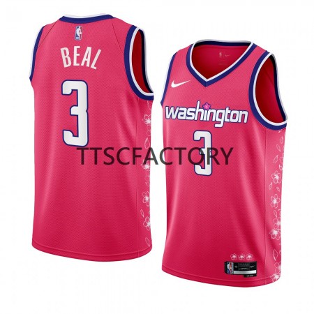Maillot Basket Washington Wizards Bradley Beal 3 Nike 2022-23 City Edition Rose Swingman - Homme